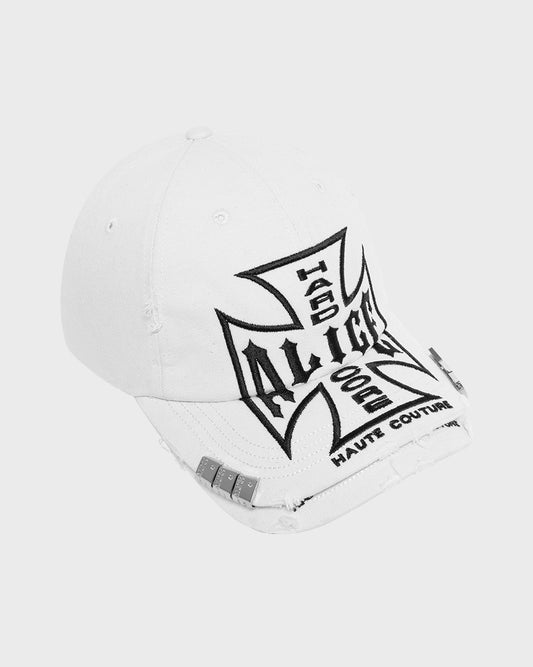 DOUBLE BRIM CAP (WHITE)