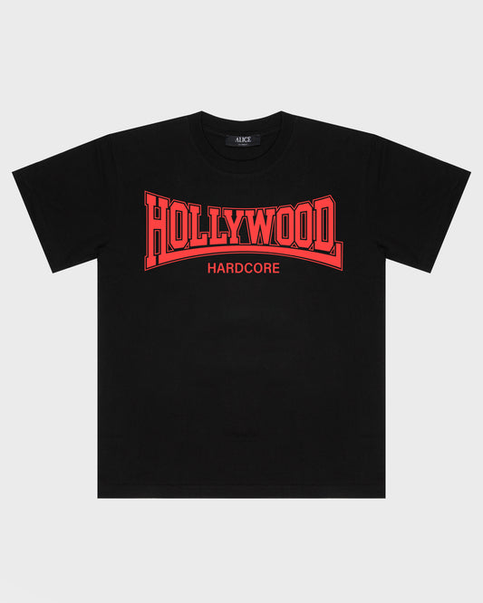 HOLLYWOOD HARDCORE T-SHIRT (BLACK)